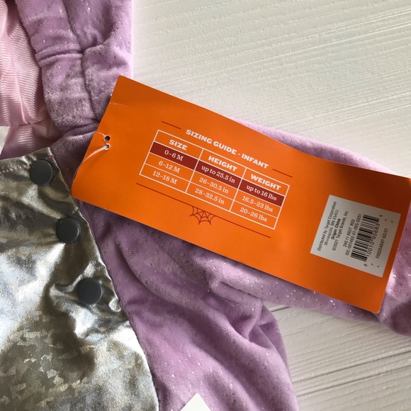 NWT Hyde and Eek Plush Pull Over Butterfly Halloween Costume. Size 0 - 6 Months. - Picture 4 of 4